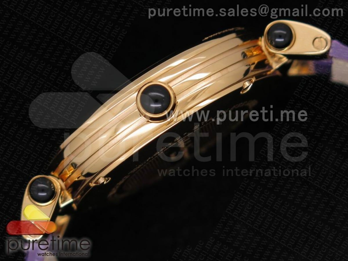 Poema RG 34mm White Dial on Purple Leather Strap Ronda Quartz - Image 4