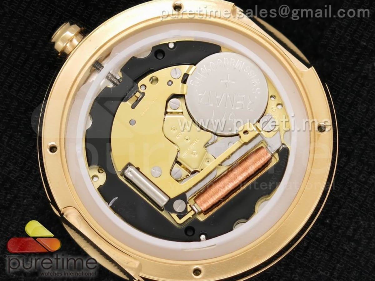 Poema RG 34mm White Dial on Purple Leather Strap Ronda Quartz - Image 7