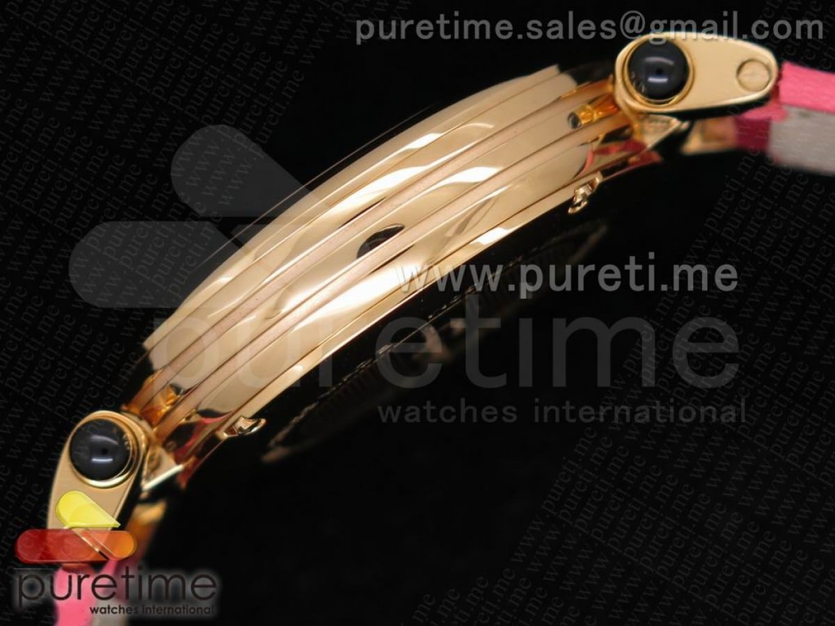 Poema RG 34mm White Dial on Pink Leather Strap Ronda Quartz - Image 5