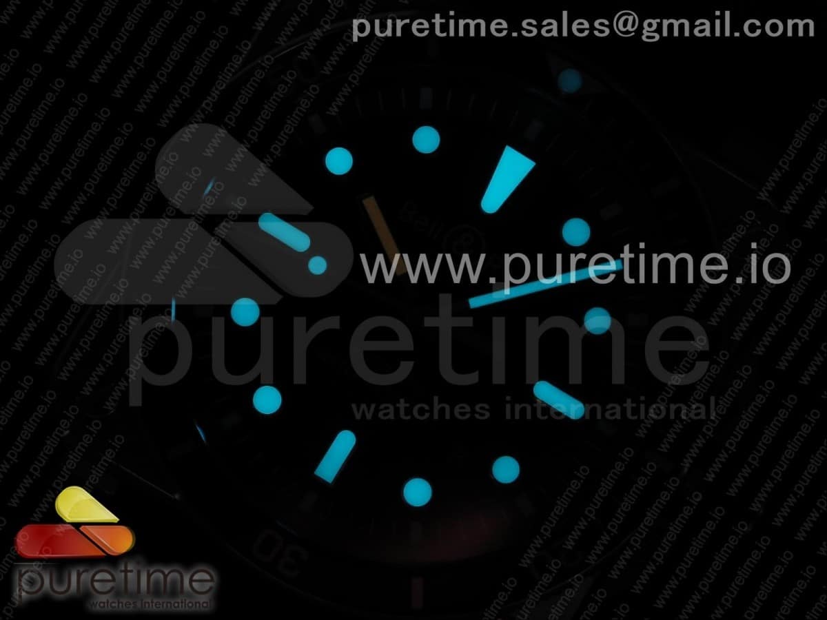 BR 03-92 Diver SS 1:1 Best Edition Black Dial on Rubber Strap MIYOTA 9015 (Free Nylon Strap) V2 - Image 3