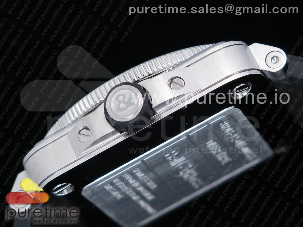 BR 03-92 Diver SS 1:1 Best Edition Black Dial on Rubber Strap MIYOTA 9015 (Free Nylon Strap) V2 - Image 7