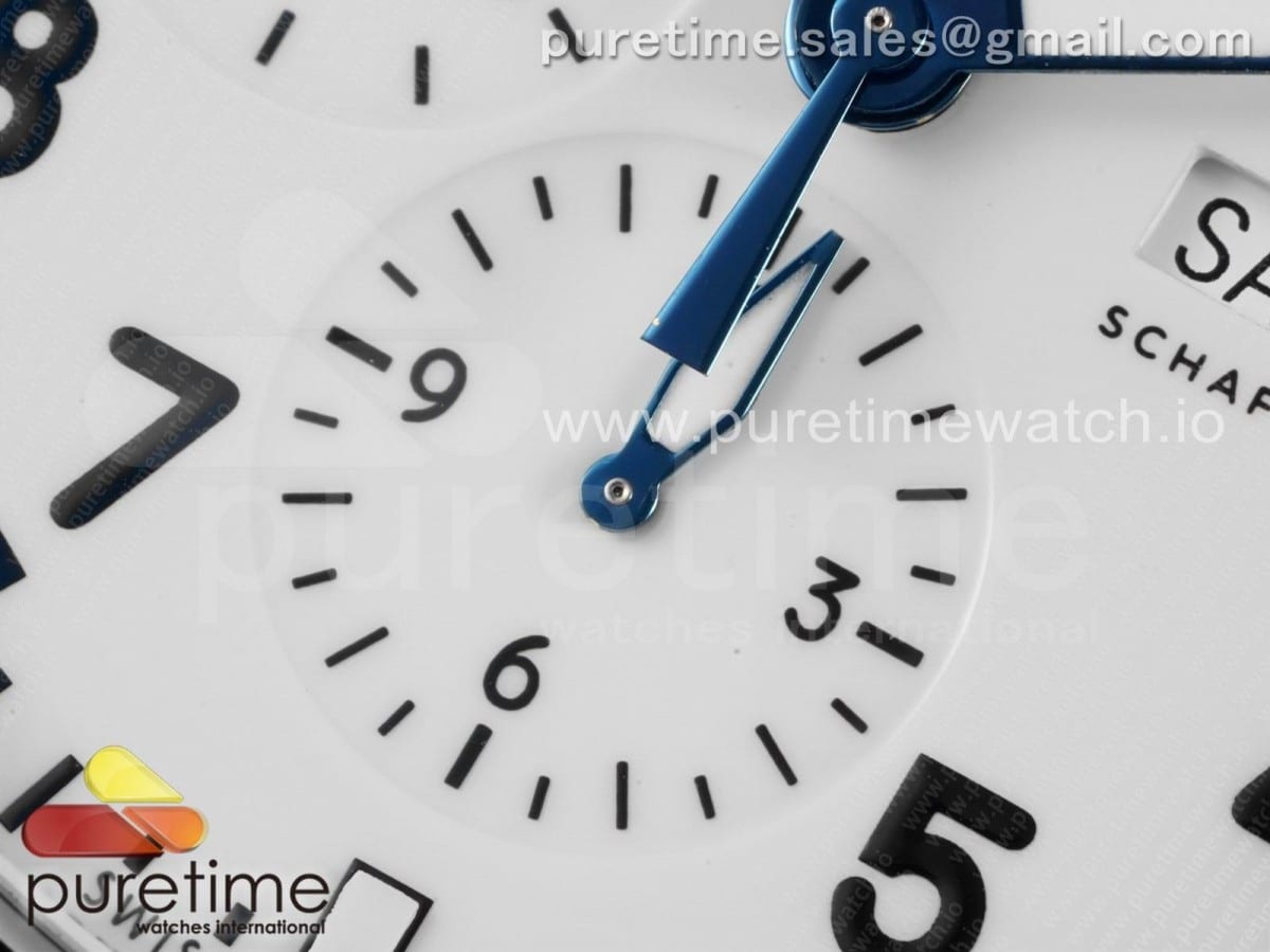 Pilot Chrono 377725 "150 Years" AZF 1:1 Best Edition White Dial on Black Leather Strap A7750 - Image 7