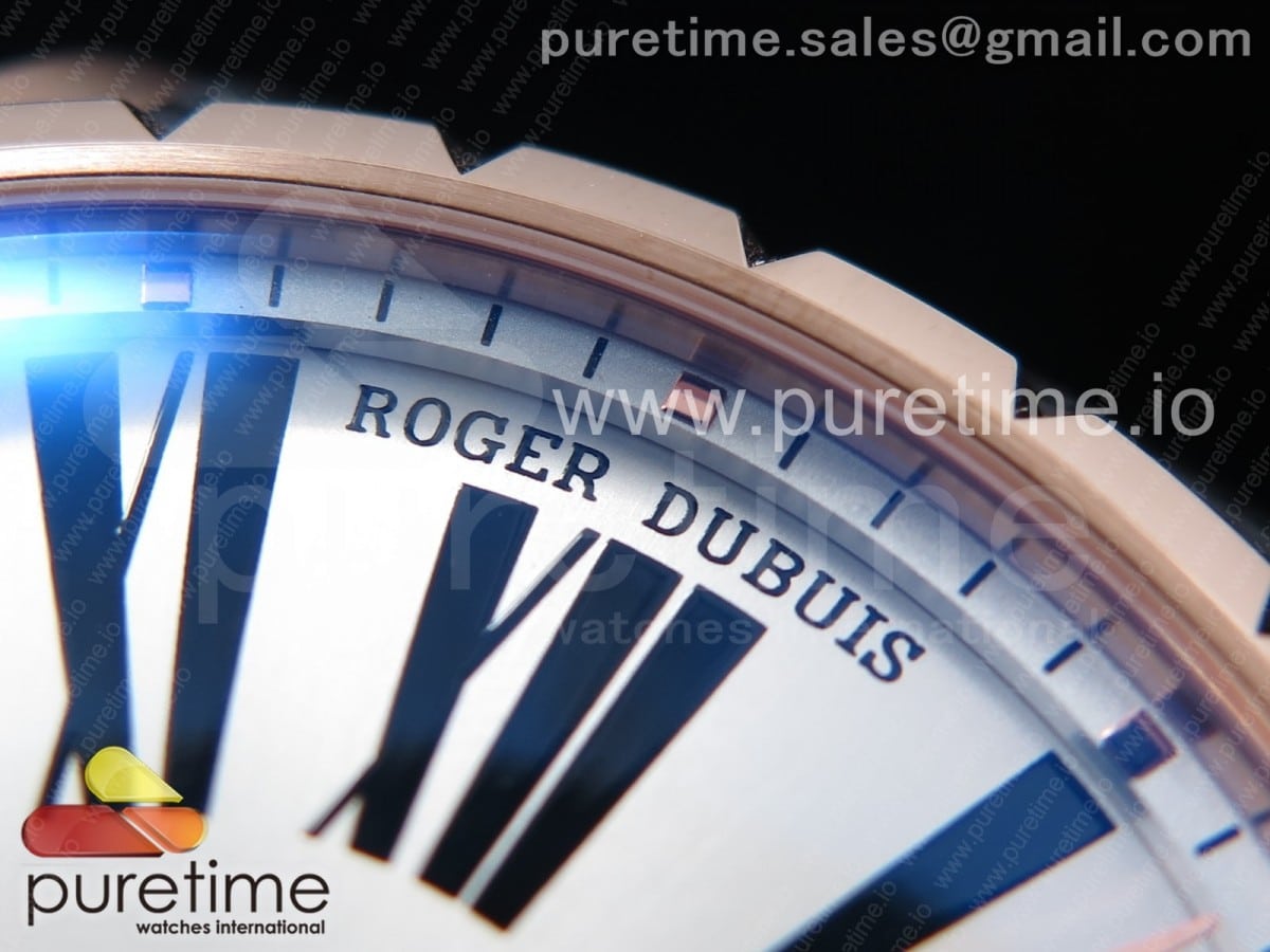 Excalibur 42mm Dbex0536 RG RDF 1:1 Best Edition Silver Dial on Black Leather Strap A830 - Image 3