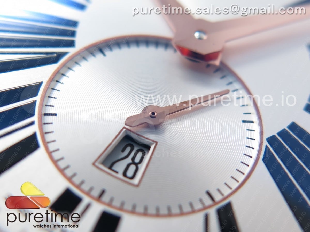 Excalibur 42mm Dbex0536 RG RDF 1:1 Best Edition Silver Dial on Black Leather Strap A830 - Image 4