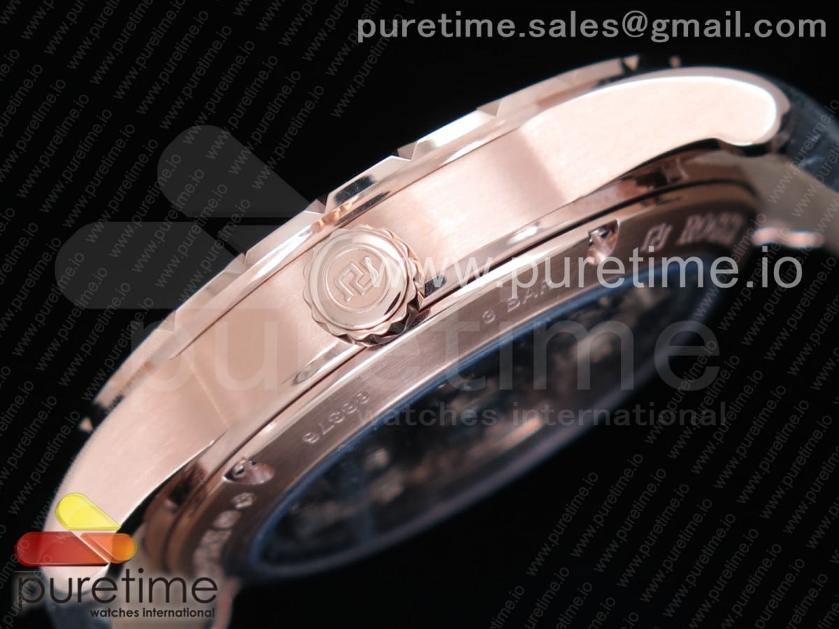 Excalibur 42mm Dbex0536 RG RDF 1:1 Best Edition Silver Dial on Black Leather Strap A830 - Image 5