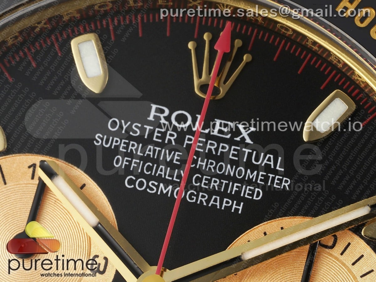 Daytona 116518 Noob 1:1 Best Edition Black/YG Dial on Oysterflex Strap SA4130 - Image 4