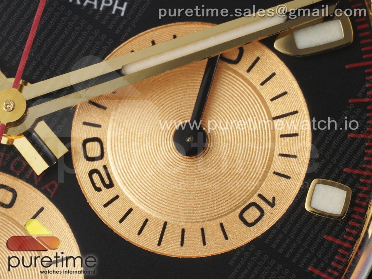 Daytona 116518 Noob 1:1 Best Edition Black/YG Dial on Oysterflex Strap SA4130 - Image 5